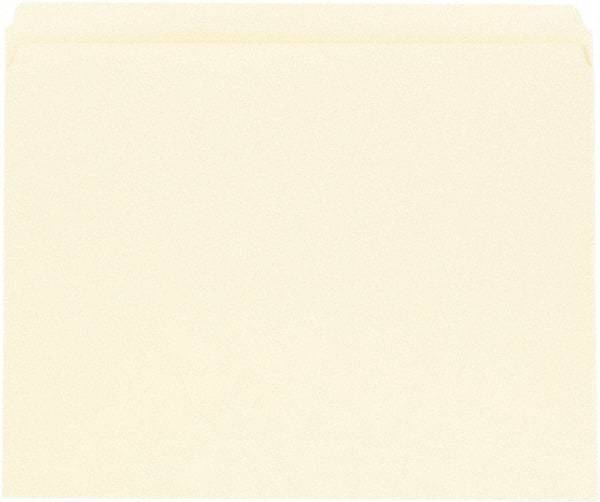 UNIVERSAL - 8-1/2 x 11", Letter Size, Manila, File Folders with Top Tab - 11 Point Stock, Straight Tab Cut Location - Eagle Tool & Supply