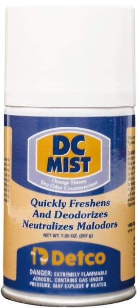 Detco - 7 oz Air Freshener Dispenser Refill - Orange-Honey, Compatible with EQD004 - Eagle Tool & Supply