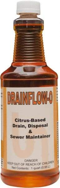 Detco - 32 oz Liquid Drain Cleaner - Citrus Scent, Bottle - Eagle Tool & Supply