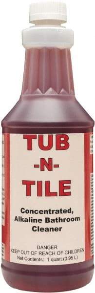 Detco - 32 oz Bottle Liquid Bathroom Cleaner - Unscented Scent, Nonacidic, Bath Fixtures - Eagle Tool & Supply