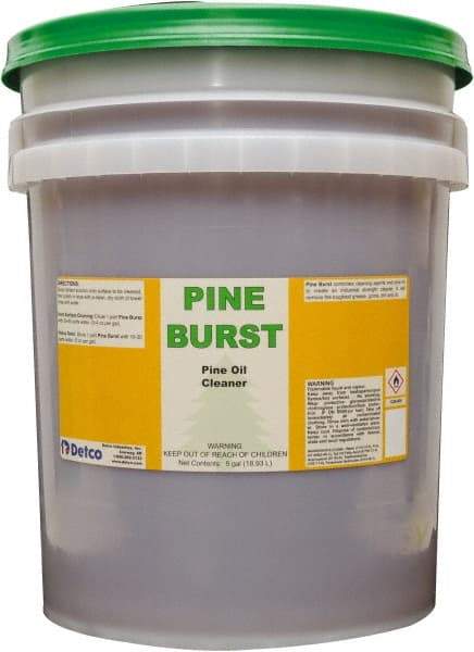 Detco - 5 Gal Bucket All-Purpose Cleaner - Liquid, Water-Based, Pine - Eagle Tool & Supply