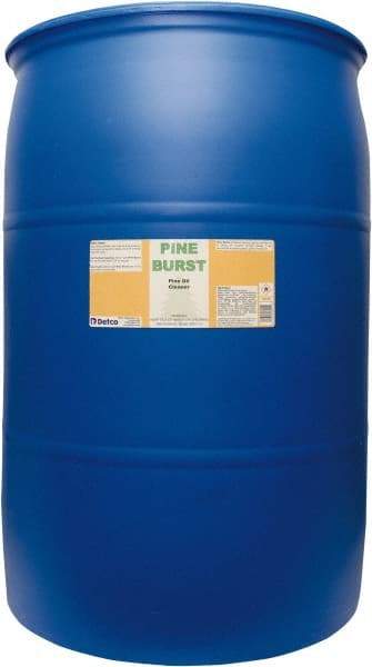 Detco - 55 Gal Drum All-Purpose Cleaner - Liquid, Water-Based, Pine - Eagle Tool & Supply