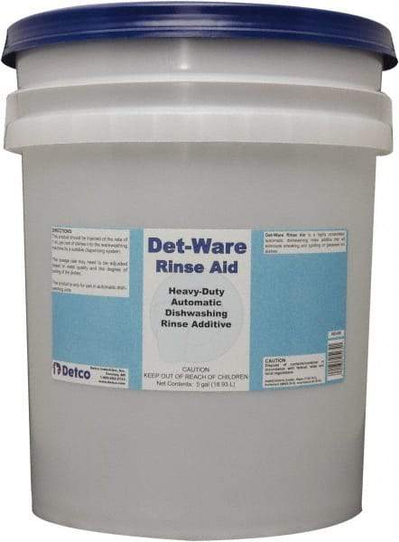 Detco - 5 Gal Pail Automatic Dishwashing Liquid - Unscented - Eagle Tool & Supply