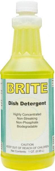Detco - 32 oz Bottle Manual Dishwashing Liquid - Lemon Scented - Eagle Tool & Supply