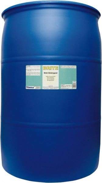 Detco - 55 Gal Drum Manual Dishwashing Liquid - Lemon Scented - Eagle Tool & Supply