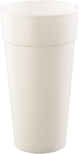 DART - Drink Foam Cups, Hot/Cold, 24 oz, 25/Bag, 20 Bags/Carton - White - Eagle Tool & Supply