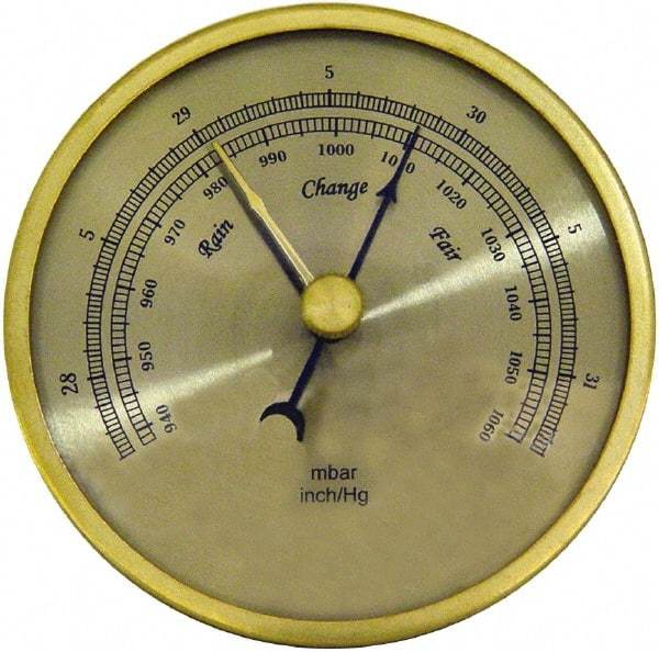 General - Inches of Hg/mbar Scale, Barometer - Eagle Tool & Supply