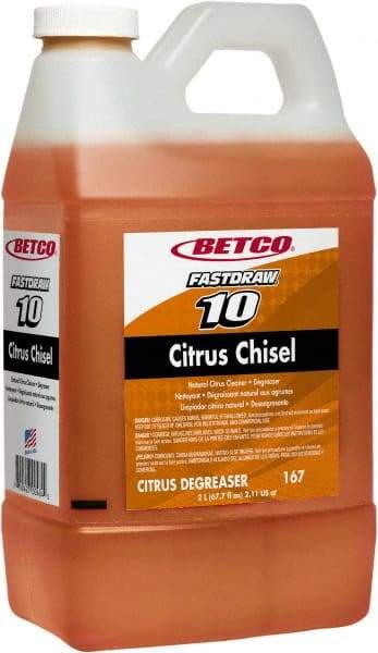Betco - 2 L Bottle Cleaner/Degreaser - Liquid, Citrus - Eagle Tool & Supply