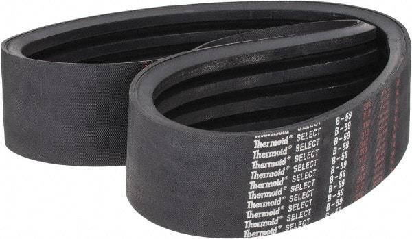 Value Collection - Section B, V-Belt - Neoprene Rubber, Classic Banded, No. B-59 - Eagle Tool & Supply