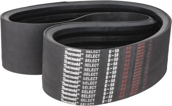 Value Collection - Section B, V-Belt - Neoprene Rubber, Classic Banded, No. B-59 - Eagle Tool & Supply