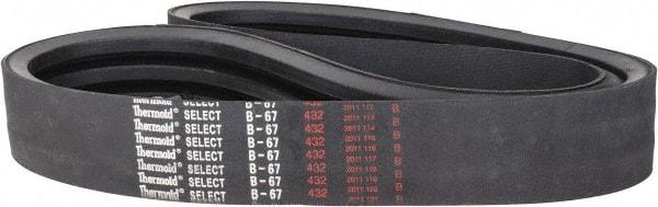 Value Collection - Section B, V-Belt - Neoprene Rubber, Classic Banded, No. B-67 - Eagle Tool & Supply