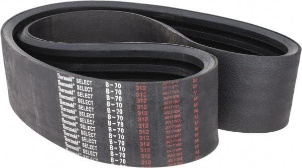 Value Collection - Section B, V-Belt - Neoprene Rubber, Classic Banded, No. B-70 - Eagle Tool & Supply