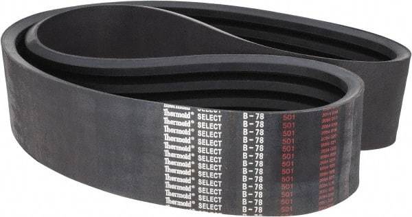 Value Collection - Section B, V-Belt - Neoprene Rubber, Classic Banded, No. B-78 - Eagle Tool & Supply