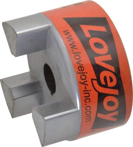 Lovejoy - 7/8" Max Bore Diam, Flexible Hub Coupling - 3-3/4" OD, 4-1/2" OAL, Sintered Iron - Eagle Tool & Supply