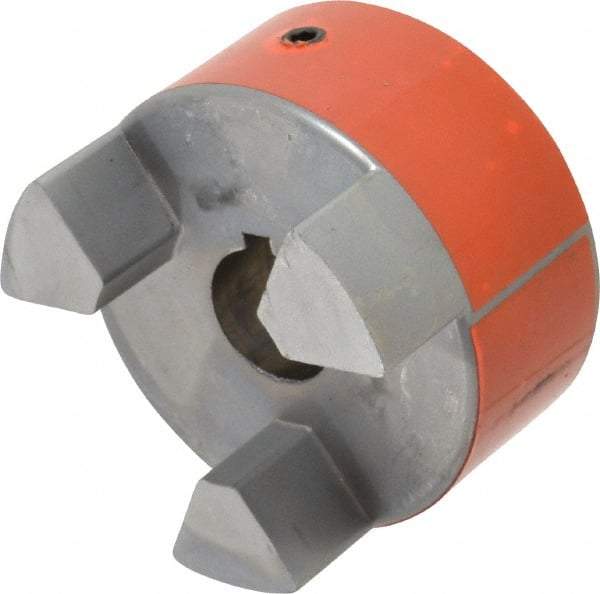 Lovejoy - 1-1/8" Max Bore Diam, Flexible Hub Coupling - 3-3/4" OD, 4-1/2" OAL, Sintered Iron - Eagle Tool & Supply