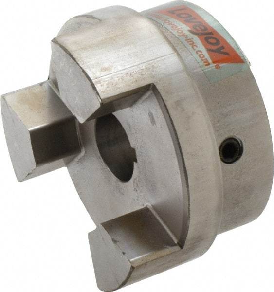 Lovejoy - 1-1/4" Max Bore Diam, Flexible Hub Coupling - 4-1/2" OD, 4.88" OAL, Sintered Iron - Eagle Tool & Supply