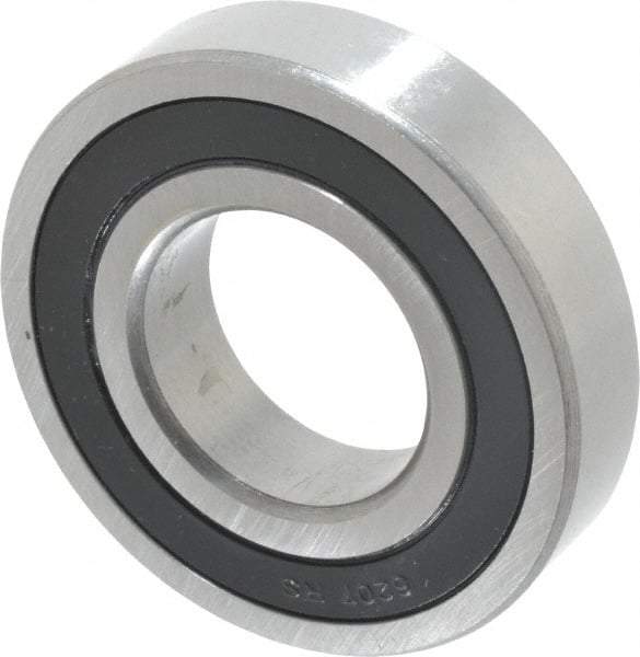 Tritan - 35mm Bore Diam, 72mm OD, Double Seal Deep Groove Radial Ball Bearing - 17mm Wide, 1 Row, Round Bore, 3,400 Lb Static Capacity, 5,800 Lb Dynamic Capacity - Eagle Tool & Supply