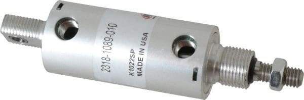 ARO/Ingersoll-Rand - 1" Stroke x 1-1/8" Bore Double Acting Air Cylinder - 1/8 Port, 3/8-16 Rod Thread - Eagle Tool & Supply