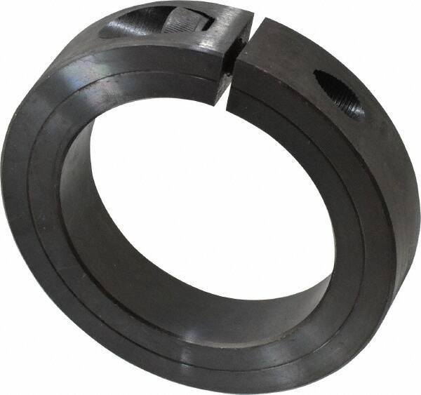 Climax Metal Products - 2-15/16" Bore, Steel, One Piece Clamp Collar - 4-1/4" Outside Diam, 7/8" Wide - Eagle Tool & Supply