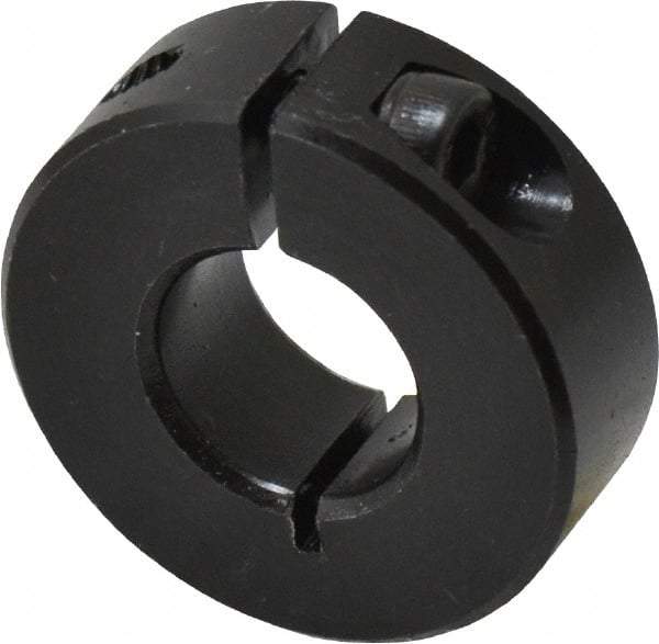 Climax Metal Products - 14mm Bore, Steel, One Piece Clamp Collar - 1-1/4" Outside Diam - Eagle Tool & Supply