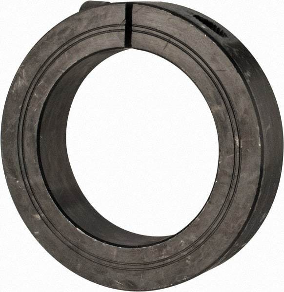 Climax Metal Products - 60mm Bore, Steel, One Piece Clamp Collar - 3-1/2" Outside Diam - Eagle Tool & Supply