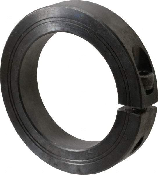 Climax Metal Products - 70mm Bore, Steel, One Piece Clamp Collar - 4" Outside Diam - Eagle Tool & Supply