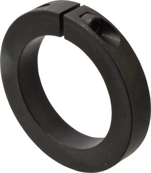 Climax Metal Products - 75mm Bore, Steel, One Piece Clamp Collar - 4-1/4" Outside Diam - Eagle Tool & Supply