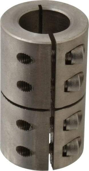 Climax Metal Products - 1" Inside x 1-3/4" Outside Diam, One Piece Split Clamping Collar - 3" Long - Eagle Tool & Supply