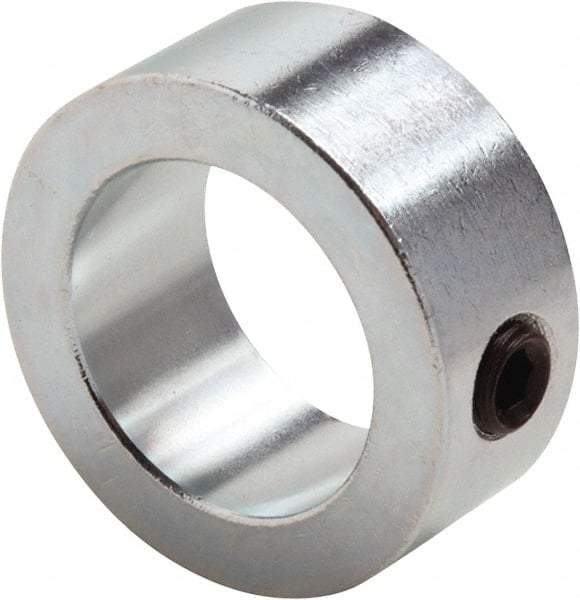 Climax Metal Products - 2-13/16" Bore, Steel, Set Screw Shaft Collar - 4" Outside Diam, 1-1/8" Wide - Eagle Tool & Supply