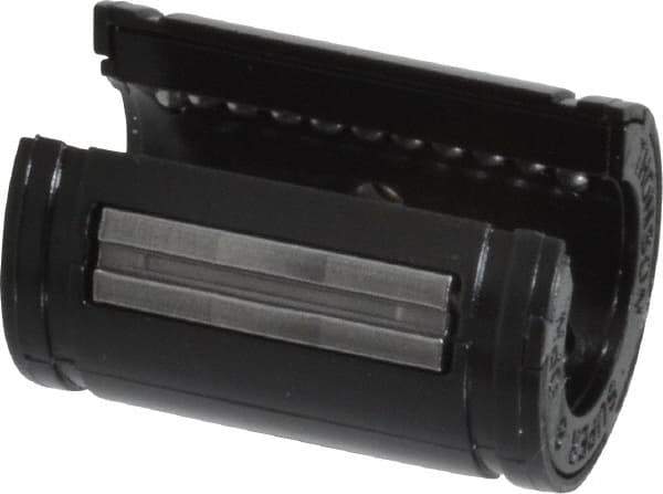 Thomson Industries - 1/2" ID, 180 Lb Dynamic Load Capacity, Open Linear Bearing - 7/8" OD - Eagle Tool & Supply