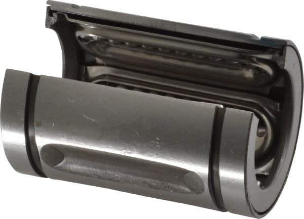 Thomson Industries - 1" Inside Diam, 350 Lbs. Dynamic Capacity, Open Linear Bearing - Eagle Tool & Supply