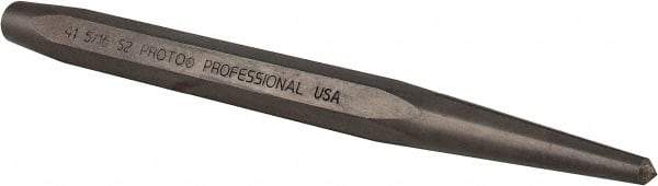 Proto - 9/64" Center Punch - 4-5/8" OAL, Steel - Eagle Tool & Supply