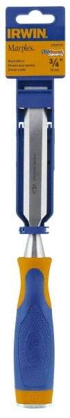 Irwin - 10-1/4" OAL x 3/4" Blade Width Wood Chisel - ProTouch Handle - Eagle Tool & Supply