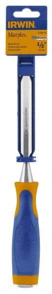 Irwin - 10-1/4" OAL x 1/2" Blade Width Wood Chisel - ProTouch Handle - Eagle Tool & Supply