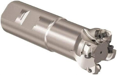 Seco - R217 32mm Weldon Shank Milling Tip Insert Holder & Shank - 3.110236" Projection, 1" Neck Diam, M16 Neck Thread, 40mm Nose Diam, 115mm OAL, Tool Steel Tool Holder - Eagle Tool & Supply