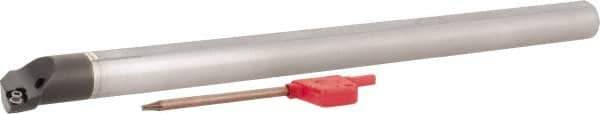 Hertel - 0.73" Min Bore Diam, 8" OAL, 1/2" Shank Diam, E08SDUPR2 Indexable Boring Bar - 3" Max Bore Depth, DP.. 21.51 Insert, Screw-On Holding Method - Eagle Tool & Supply