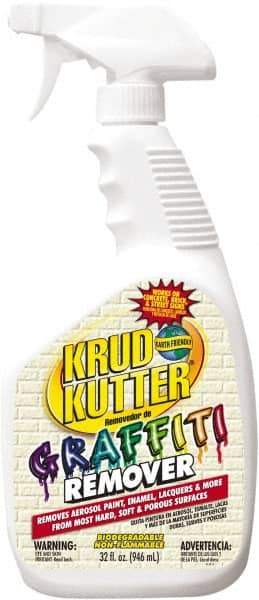 Krud Kutter - 32 oz Spray Bottle Graffiti/Vandal Mark Remover - VOC Content g/L 614, Removes Graffiti - Eagle Tool & Supply