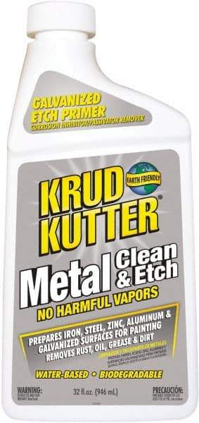 Krud Kutter - 32 Fl oz Bottle Cleaner/Etcher - 200 to 300 Sq Ft/Gal Coverage - Eagle Tool & Supply