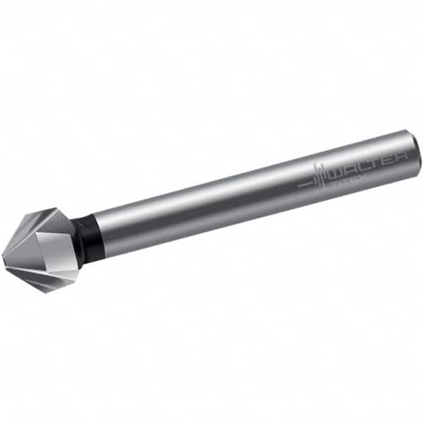 Walter-Titex - 13.4mm Head Diam, 8mm Shank Diam, 3 Flute 90° High Speed Steel Countersink - Eagle Tool & Supply