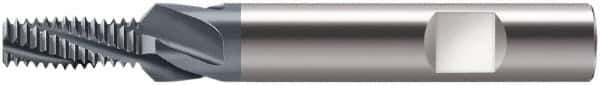 Walter-Prototyp - 0.2559" Cutting Diam, 3 Flute, Solid Carbide Helical Flute Thread Mill - Internal Thread, 16.25mm LOC, 72mm OAL, 10mm Shank Diam - Eagle Tool & Supply
