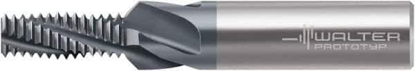 Walter-Prototyp - M14x2.00, 0.4567" Cutting Diam, 4 Flute, Solid Carbide Helical Flute Thread Mill - Internal Thread, 30mm LOC, 92mm OAL, 16mm Shank Diam - Eagle Tool & Supply