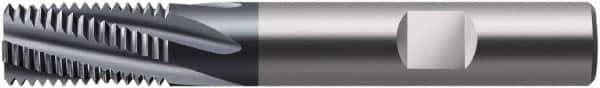Walter-Prototyp - 0.3937" Cutting Diam, 4 Flute, Solid Carbide Helical Flute Thread Mill - External Thread, 16mm LOC, 72mm OAL, 10mm Shank Diam - Eagle Tool & Supply
