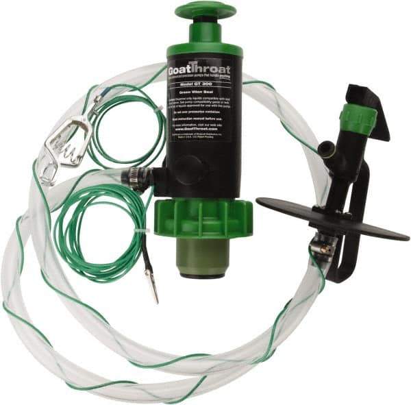GoatThroat Pumps - 3/8" Outlet, 4 GPM, Polypropylene Hand Operated Transfer Pump - 56" OAL, For up to 55 Gal Drums, For Class I & II Flammable & Combustible Liquids - Eagle Tool & Supply