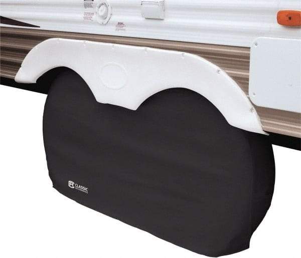 Classic Accessories - Polyvinyl Chloride RV Protective Cover - 27" Diam x 8" Wide, Black - Eagle Tool & Supply