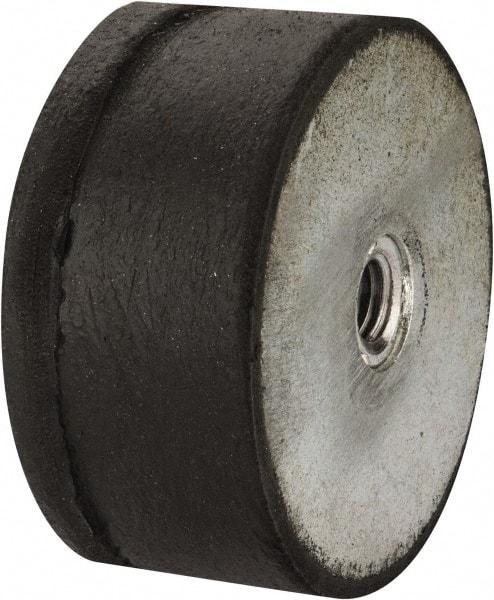 Tech Products - 660 Lb Capacity, 1/2-13 Plate/Plate Vibration Isolator - 3-1/8" Diam, 1-1/2" High - Eagle Tool & Supply