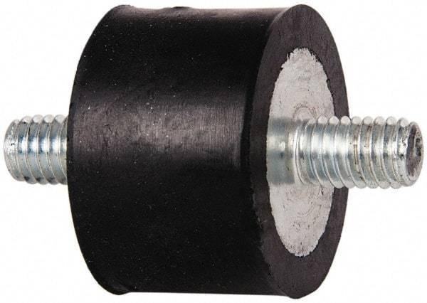 Tech Products - 95 Lb Capacity, 3/8-16 Stud/Stud Vibration Isolator - 1-1/2" Diam, 1" High - Eagle Tool & Supply
