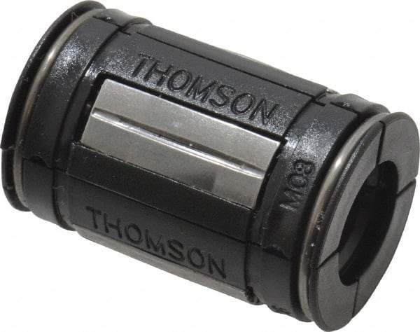 Thomson Industries - 8mm ID, 310 Lb Dynamic Load Capacity, Closed Linear Bearing - 16mm OD - Eagle Tool & Supply