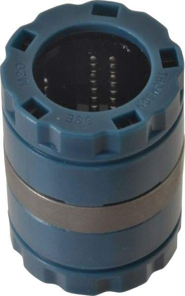 Thomson Industries - 20mm ID, 4,000 Lb Dynamic Load Capacity, Closed Linear Bearing - 32mm OD - Eagle Tool & Supply