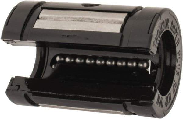 Thomson Industries - 12mm ID, 825 Lb Dynamic Load Capacity, Open Linear Bearing - 22mm OD - Eagle Tool & Supply