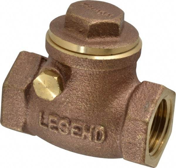 Legend Valve - 1/2" Brass Check Valve - Inline, FNPT x FNPT, 200 WOG - Eagle Tool & Supply